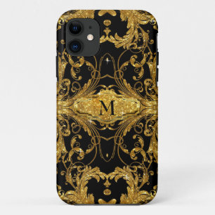 Imitate Gold Glitzer Jugendstil Case-Mate iPhone Hülle