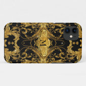 Imitate Gold Glitzer Jugendstil Case-Mate iPhone Hülle (Rückseite (Horizontal))