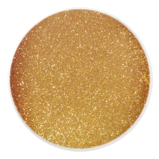 Imitate Gold Glitzer Keramik Pull-Schrank Knöpfe Keramikknauf (Vorderseite)