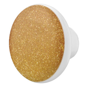 Imitate Gold Glitzer Keramik Pull-Schrank Knöpfe Keramikknauf