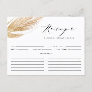 Imitate Gold Glitzer Leaf Brautparty Rezept Karte