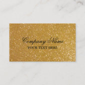 Imitate Gold Glitzer Luxus-Visitenkarten-Vorlage Visitenkarte (Vorderseite)