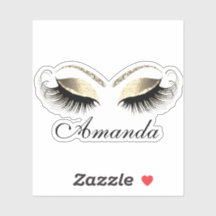 Imitate Gold Glitzer Makeup Artist Lashes Name