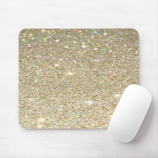Imitate Gold Glitzer Mousepad, Glitzer Look Mousepad (Mit Mouse)