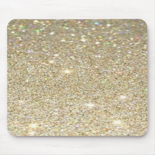 Imitate Gold Glitzer Mousepad, Glitzer Look Mousepad (Vorne)