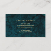 Imitate Gold Glitzer Muschel Design Visitenkarte (Rückseite)