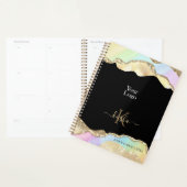 Imitate Gold Glitzer & Pastel Waves Terminkalender Planer (Anzeige)