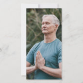 Imitate Gold Glitzer Script & Foto Beerdigung Viel Dankeskarte (Rückseite)