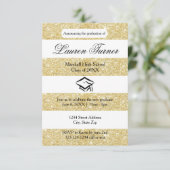 Imitate Gold Glitzer Stripe - 3x5 Grad Ankündigung (Stehend Vorderseite)