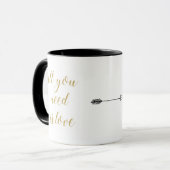 Imitate Gold Glitzer Tasse (Vorderseite Links)