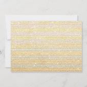 Imitate Gold Glitzer Typografie Foto Save the Date (Rückseite)