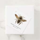 Imitate Gold Glitzer und Black Queen Bee Lace Hoch Geschenkanhänger (Beispiel)