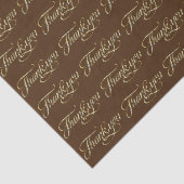 Imitate Gold Glitzer und Braun Danke, Muster Seidenpapier (Ausschnitt)