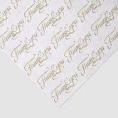 Imitate Gold Glitzer und Weiß Vielen Dank Muster 2 Seidenpapier (Ausschnitt)