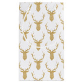 Imitate Gold Glitzer Weihnachtsbaum Kleine Geschenktüte (Rückseite)