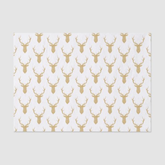 Imitate Gold Glitzer Weihnachtsbaum Seidenpapier (Vorderseite)