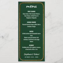 Imitate Gold Grün Moderne Elegante Hochzeit