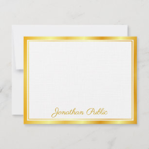 Imitate Gold Handschrift Text Elegante Vorlage Lux