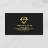 Imitate Gold Handyman Tools Zuhause Reparaturen Visitenkarte (Rückseite)