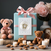 Imitate Gold Heart Feet Baby Dusche Gefallen Viele Runder Aufkleber