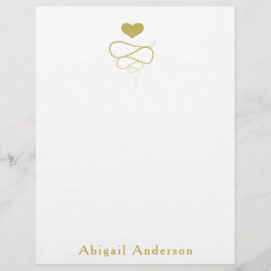 Imitate Gold Heart Ornament   Personalisierte Stat