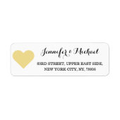 Imitate Gold Heart Personalize Wedding Valentinsta (Vorne)