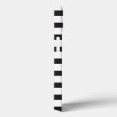 Imitate Gold Herz Schwarz-weiß gestreift Personali Case-Mate iPhone Hülle (Rückseite / Rechts)