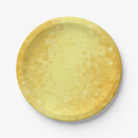 Imitate Gold hören auf individueller romantischer Pappteller (Vorderseite)