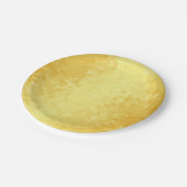 Imitate Gold hören auf individueller romantischer Pappteller (Schrägansicht)