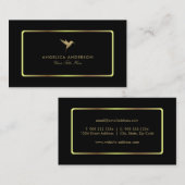 Imitate Gold Humming Bird Business Card Visitenkarte (Vorne/Hinten)