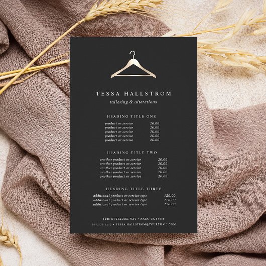 Imitate Gold Kleidung Hanger | Preise und Dienstle Flyer