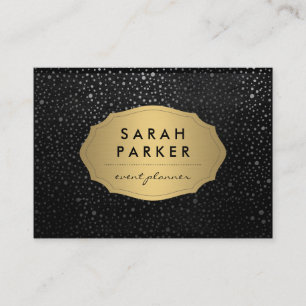 Imitate Gold Label mit schicken Metallic Dot Muste Visitenkarte
