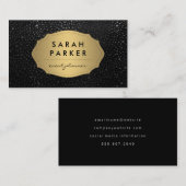 Imitate Gold Label mit schicken Metallic Dot Muste Visitenkarte (Vorne/Hinten)