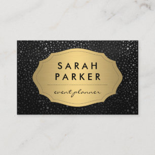 Imitate Gold Label mit schicken Metallic Dot Muste Visitenkarte