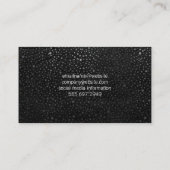 Imitate Gold Label mit schicken Metallic Dot Muste Visitenkarte (Rückseite)