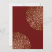 Imitate Gold Lace Einladung (Rückseite)