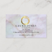 Imitate Gold lackierte Circle Designer Business Ca Visitenkarte (Rückseite)