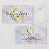Imitate Gold lackierte Circle Designer Business Ca Visitenkarte (Vorne/Hinten)