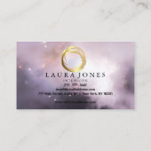 Imitate Gold lackierte Circle Designer Business Ca Visitenkarte (Rückseite)