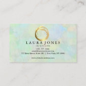 Imitate Gold lackierte Circle Designer Business Ca Visitenkarte (Rückseite)