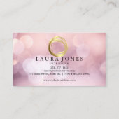 Imitate Gold lackierte Circle Designer Business Ca Visitenkarte (Rückseite)