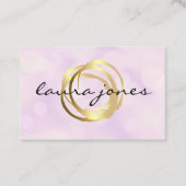 Imitate Gold lackierte Circle Designer Business Ca Visitenkarte (Vorderseite)
