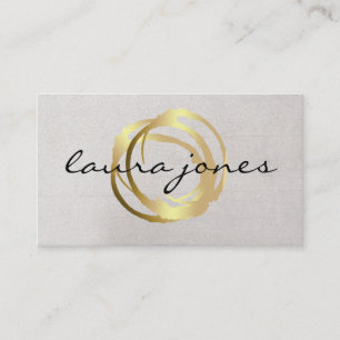 Imitate Gold lackierte Circle Designer Business Ca Visitenkarte