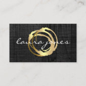 Imitate Gold lackierte Circle Designer Business Ca Visitenkarte (Vorderseite)