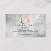 Imitate Gold lackierte Circle Designer Business Ca Visitenkarte (Rückseite)