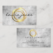 Imitate Gold lackierte Circle Designer Business Ca Visitenkarte (Vorne/Hinten)