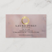 Imitate Gold lackierte Circle Designer Business Ca Visitenkarte (Rückseite)
