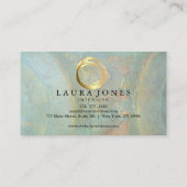 Imitate Gold lackierte Circle Designer Business Ca Visitenkarte (Rückseite)