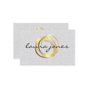 Imitate Gold lackierte Circle Designer Business Ca Visitenkarte
