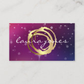 Imitate Gold lackierter Circle Designer Visitenkarte (Vorderseite)